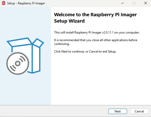 18：Raspberry Pi OSの準備画面